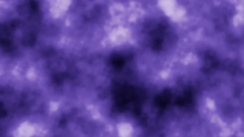 The same demo rendered in Unity. Purple cloudy noise made from several layers, from soft blobs to fine grainy detail.